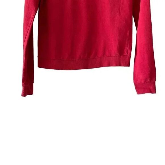 KOAJ Red Long Sleeves Crewneck “Sorry” Cotton Sweatshirt Sz S - Picture 5 of 9